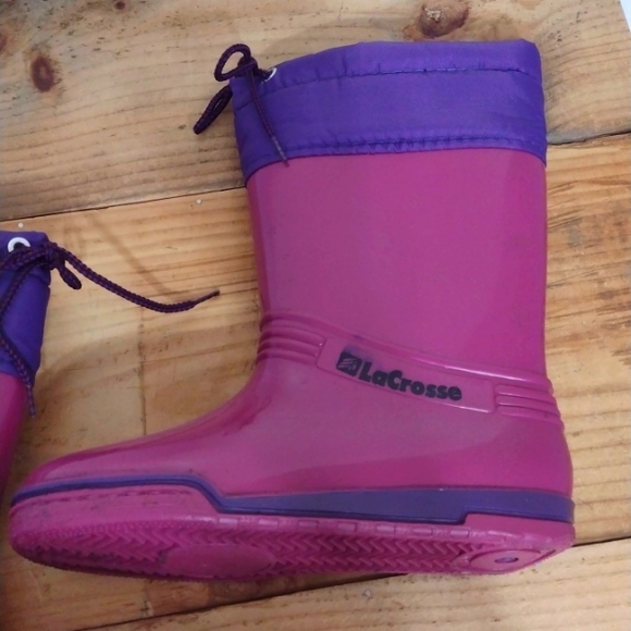 LaCrosse Vintage Pink & Purple Waterproof Slip Resistant Snow Boots NWT … - Picture 7 of 15